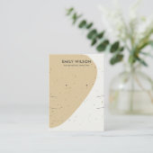 セラミック耳波長ネックレスイヤリングディスプレイ 名刺 (スタンド正面)