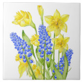 セラミック自然タイル(M、D)上の春 タイル (正面)