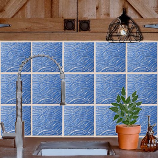 セラミック装飾タイル青い水外観 タイル