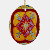 セラミック装飾マンダラ平和 セラミックオーナメント (右)