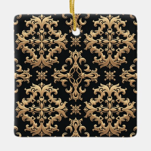 セラミック製スクエア型オーナメント セラミックオーナメント (正面)