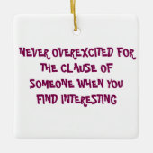 セラミック製スクエア型オーナメント セラミックオーナメント (正面)