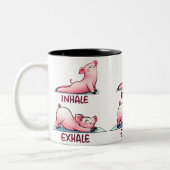 セラミック製マグカップを吸い上げる ツートーンマグカップ (左)