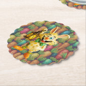 セラミック ザニー ラビット ソーダ グラス ペーパーコースター (アングル)