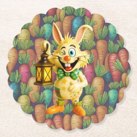 セラミック ザニー ラビット ソーダ グラス ペーパーコースター (正面)