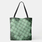 セラミック、シミュレートされた草と壁の部分 トートバッグ (裏面)