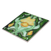 セラミック タイル - アールヌーボー 春の水仙 (側面)