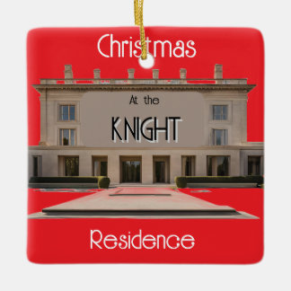 セラミッパーソナライズされたクファミリーの木飾り セラミックオーナメント