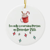 セラミッユーモアのあるククリスマス装飾品 セラミックオーナメント (正面)