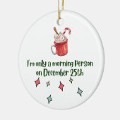 セラミッユーモアのあるククリスマス装飾品 セラミックオーナメント (左)