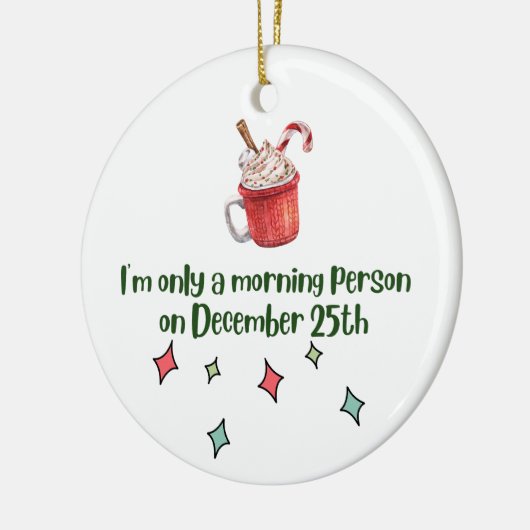 セラミッユーモアのあるククリスマス装飾品 セラミックオーナメント (左)