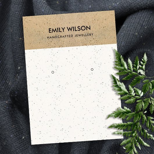 セラミッ素朴クテラコッタのテクスチャイヤリングディスプレイ 名刺