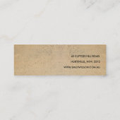 セラミッ素朴クテラコッタ斑入りテクスチャロゴ スキニー名刺 (裏面)