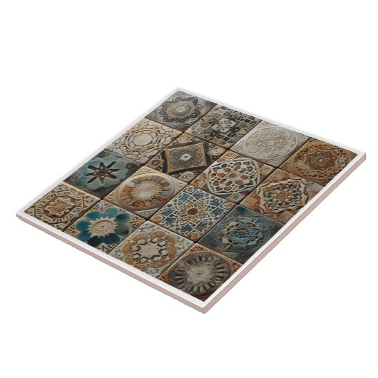 セラミッ芸術的クタイルのパターン タイル (側面)