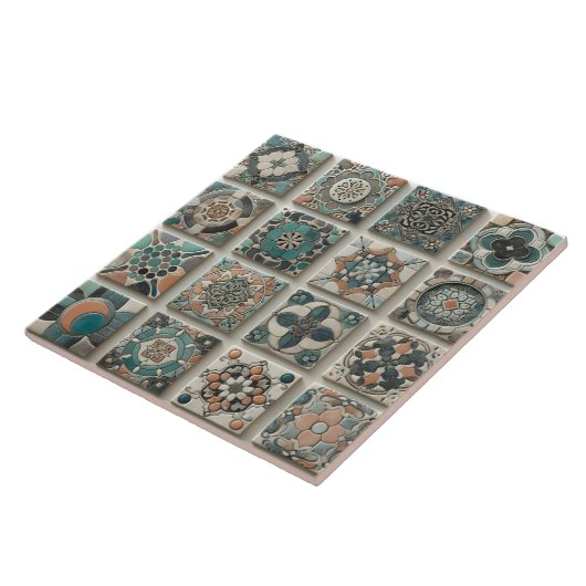 セラミッ鮮やかクタイルのパターン タイル (側面)