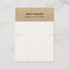 セラミ素朴ックテラコッタテクスチャネックレスディスプレイ 名刺