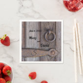 セラーのドアハンドル結婚の紙ナプキンス スタンダードカクテルナプキン (インサイチュ)