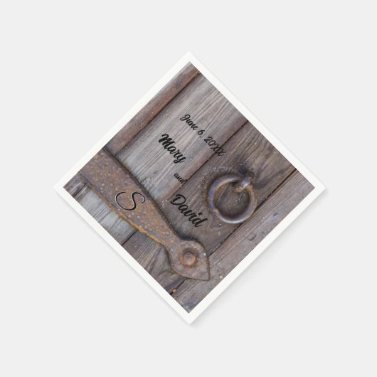 セラーのドアハンドル結婚の紙ナプキンス スタンダードカクテルナプキン (角)