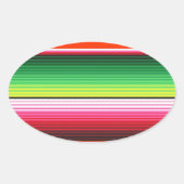 セラ伝統的プスペインのフィエスタメキシコ毛布 楕円形シール (正面)