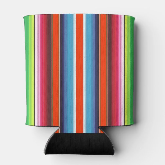 セラ伝統的プスペインのフィエスタメキシコ毛布 缶クーラー (裏面)