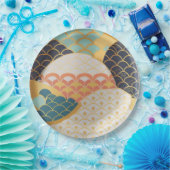 セラ伝統的日本のクカラフルデザイン ペーパープレート (パーティー)