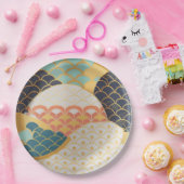 セラ伝統的日本のクカラフルデザイン ペーパープレート (パーティー)