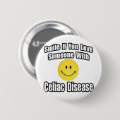 セリアもしク病で人を愛するスマイル 缶バッジ (正面&裏面)