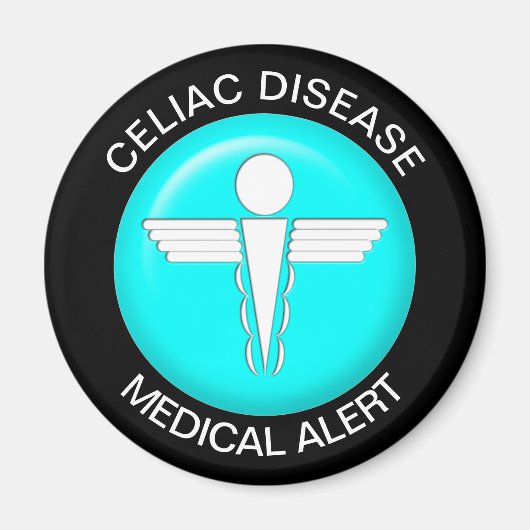 セリアック病の医療警報マグネット マグネット (正面)