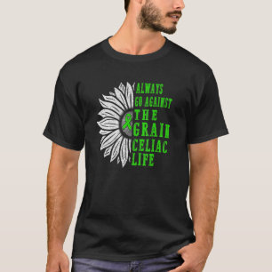 セリアック病認識度は常に穀物Gに対して行く Tシャツ