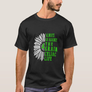 セリアック病認識度は常に穀物Gに対して行く Tシャツ