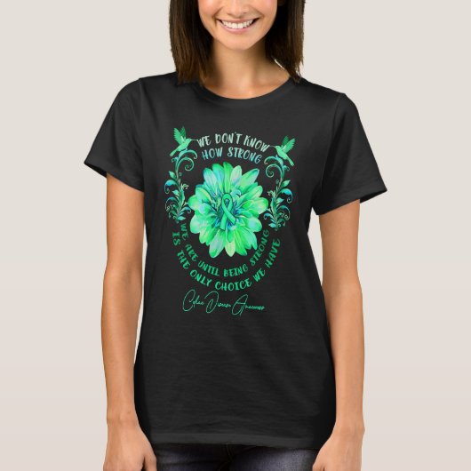 セリアック病認識度花我々どのように知らない Tシャツ (正面)