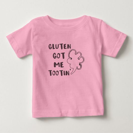 セリアック認識度グルテン得マイトタン ベビーTシャツ (正面)