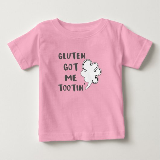 セリアック認識度グルテン得マイトタン ベビーTシャツ (正面)