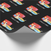 セリアルコルおもしろいニーミルクシリアルプリン濃色BG ラッピングペーパー (角)