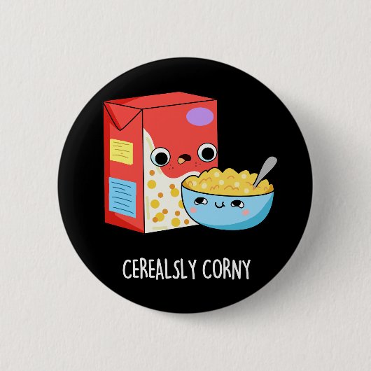 セリアルコルおもしろいニーミルクシリアルプリン濃色BG 缶バッジ (正面)