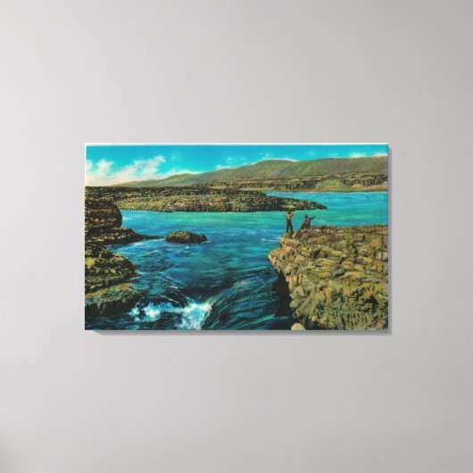 セリオ滝ズオンザコロンビアリバー キャンバスプリント (正面)