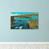 セリオ滝ズオンザコロンビアリバー キャンバスプリント (インサイチュ (ウッドフロア))