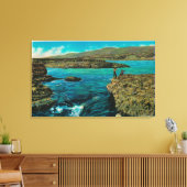 セリオ滝ズオンザコロンビアリバー キャンバスプリント (インサイチュ (リビング))