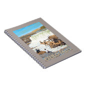 セリオ滝魚釣りヴィンテージ旅行ポスター ノートブック (右側)