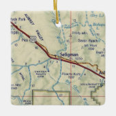 セリグマンAZヴィンテージマップ セラミックオーナメント (正面)