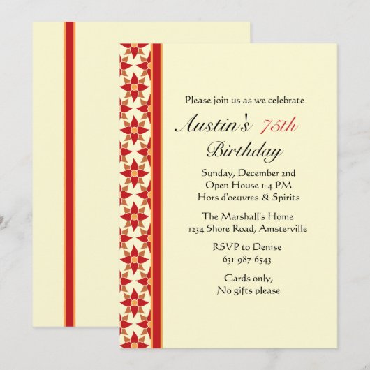 セリス招待状 招待状 (正面/裏面)