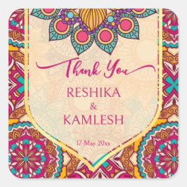 セリス結婚マンダラパーソナライズされたンゴリ スクエアシール