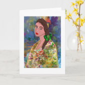 セリナリーマリークリエイティブデザイン カード (黄色い花)