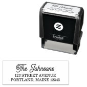 セリフとクラシックの姓の差出人住所 セルフインキングスタンプ (インサイチュ)