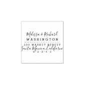 セリフとスクリプト結婚の差出人住所 ラバースタンプ (インプリント)