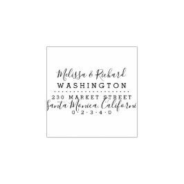 セリフとスクリプト結婚の差出人住所 ラバースタンプ