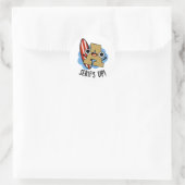 セリフアップおもしろいフォント型プン ラウンドシール (バッグ)