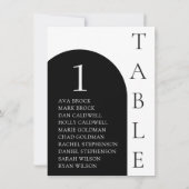 セリフエレガントテミニマルーブル番号座席表 招待状 (裏面)