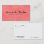 セリフタイプ/ブラシテクスチャ(Guava) 名刺 (正面/裏面)