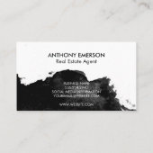 セリフモノグラム |ブラックウォーターのカラーテクスチャ 名刺 (裏面)